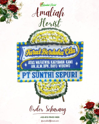 Papan Bunga Duka di Tirtomartani